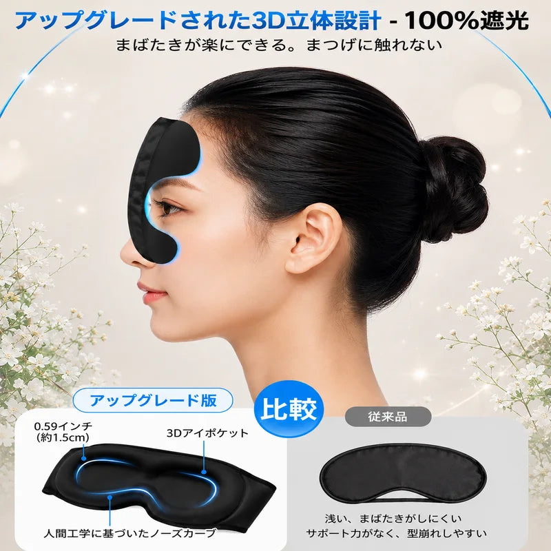 「カーテンを閉めても眠れない…」光をしっかり遮り、外の音をリラックスサウンドで包み込むMusic Sleep Mask